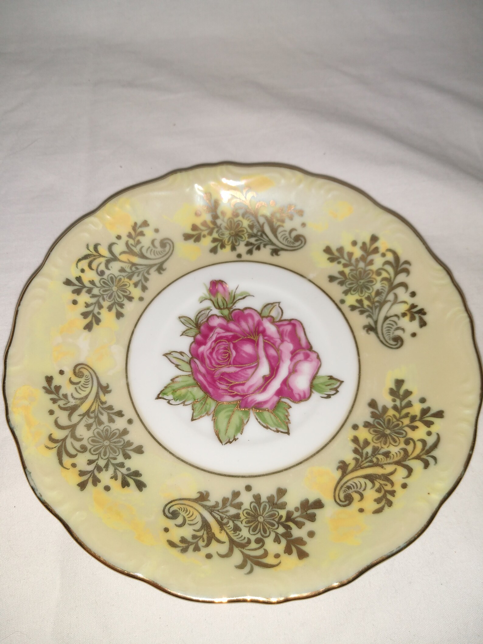 Royal Halsey Very Fine Bone China Teacup and Saucer Roses Etsy