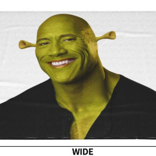 Dwayne the Rock Johnson Shrek - Etsy