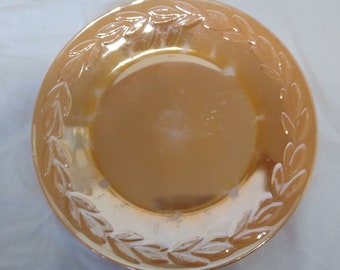 Fire king orange anchor Hocking laurel dinner and salad plate set