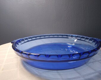 blue pyrex pie plate