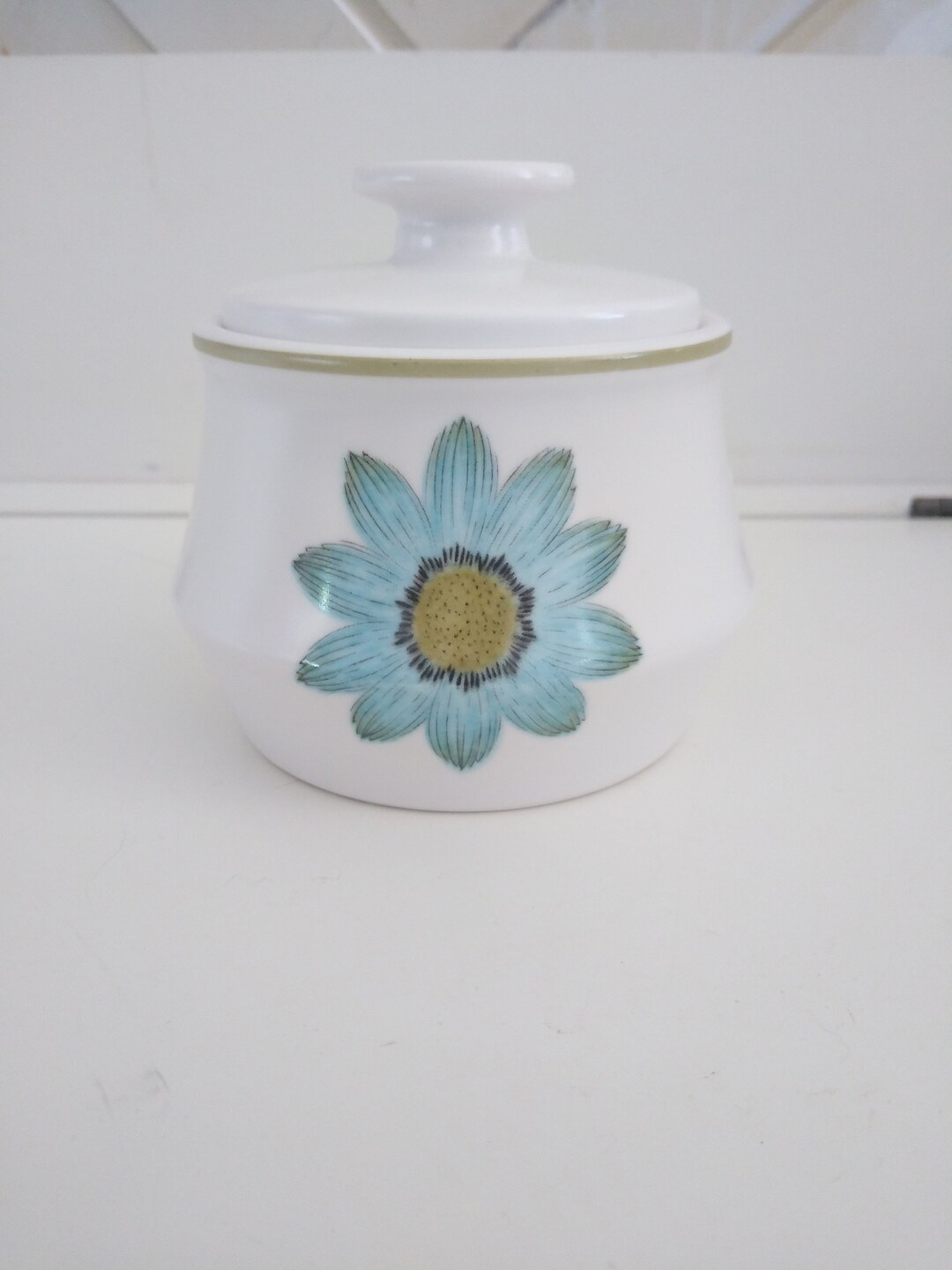 Noritake Progression Upsa Daisy China Sugarbowl With Lid Etsy