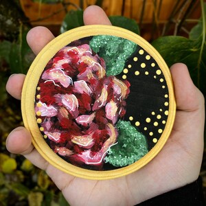 PINK ROSE - Original Mini Acrylic Painting