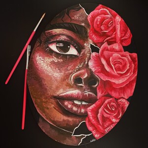 ROSES - Original Acrylic Painting on Canvas