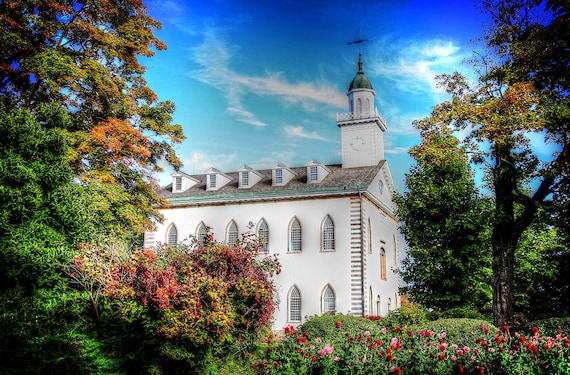 Templo De Kirtland Imagen Del Templo Decoracion Del Hogar Etsy