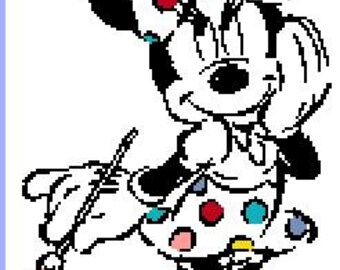 Minnie Cross Stitch Etsy