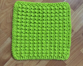Handmade 100% Cotton Crochet Dishcloths | Reusable Kitchen Washcloths | Eco Friendly Cleaning Cloth | Farmhouse Kitchen Decor
