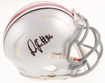 Dre'Mont Jones Ohio State Buckeyes Autographed Mini Helmet - Seattle Seahawks - Certificado por Sports Collectibles COA
