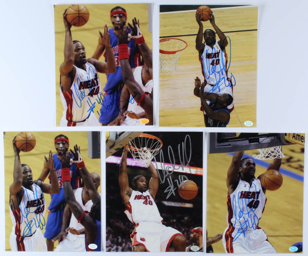 Alonzo Mourning Miami Heat Unsigned 8x10 Hologram NBA Sports Photo