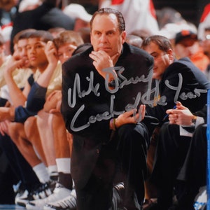 Mike Brey Signed Notre Dame Fighting Irish 8x10 Photo Inscribed &quot;Coach of the Year&quot; - Steiner Hologram
