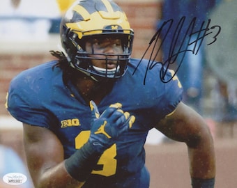 Rashan Gary Autographed 8x10 Photo - Michigan Wolverines - Green Bay Packers OLB - Certificado por JSA Hologram