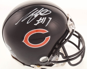 Anthony Miller Autografiado Chicago Bears Mini Casco - Memphis Tigers - Chicago Bears WR - Certificado por Beckett COA