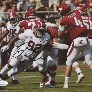 Quinnen Williams Autographed 8x10 Photo - Alabama Crimson Tide - New York Jets - Certified by JSA Hologram