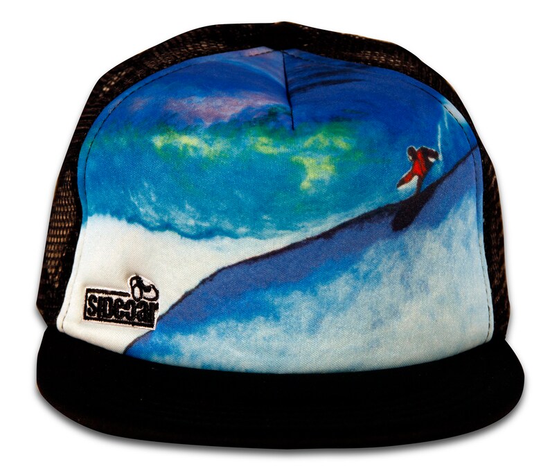 SNOWBOARD TRUCKER HAT Etsy