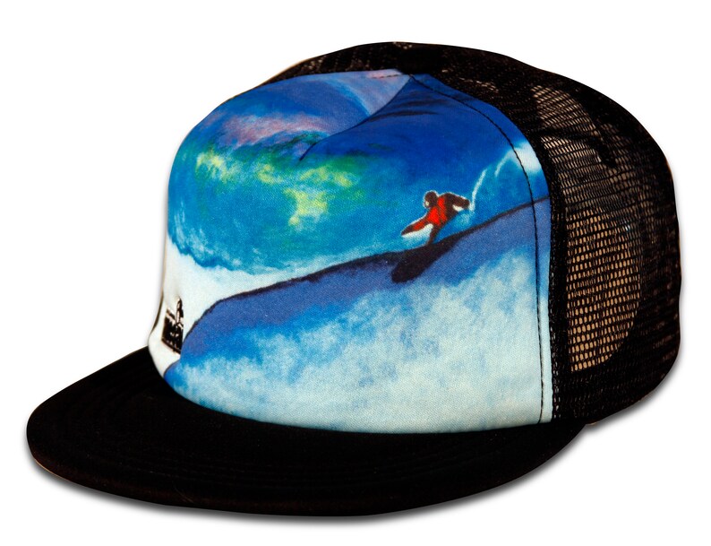 SNOWBOARD TRUCKER HAT Etsy