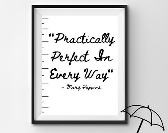 Cyfrowy wydruk inspirowany Mary Poppins
