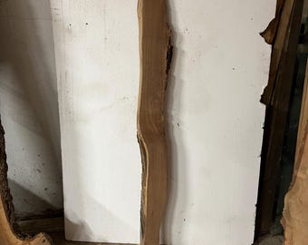 Black Walnut Live Edge Slab, Kiln Dried, Planed, Organic Curve, Ready for Custom Build