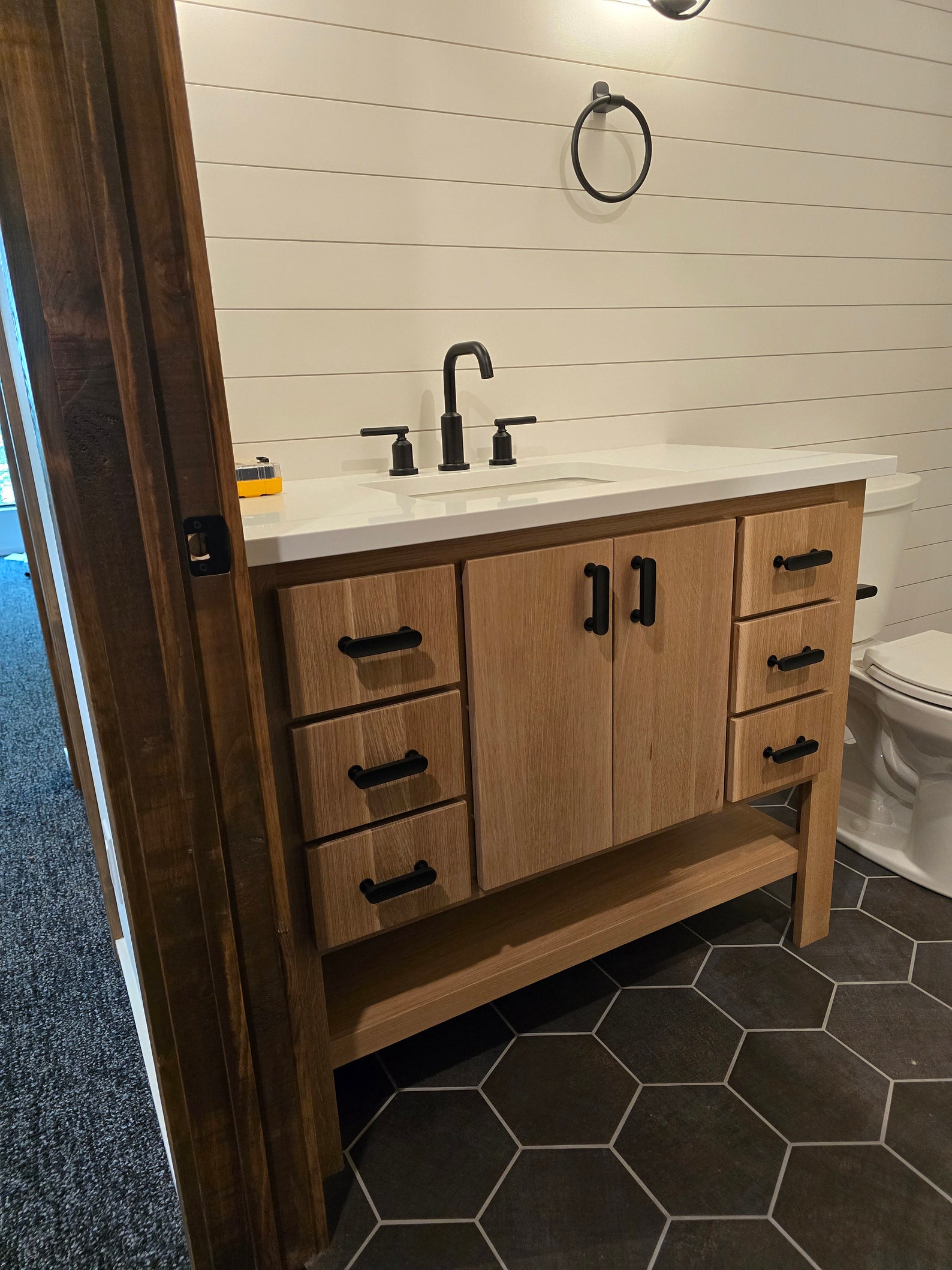 Custom Vanity, Custom Cabinet, Bathroom Vanity, Custom White Oak Vanity ...