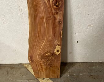 Kiln Dried Red Cedar Slab, Live Edge Lumber, DIY Furniture