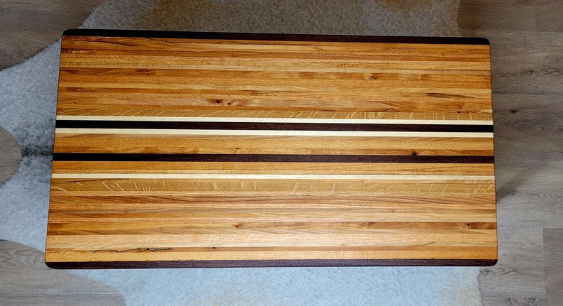 Metzger Tisch, Massivholz Couchtisch, Holz und Stahltisch, Wohnzimmermöbel, UnikatTisch, moderner Tisch, moderner Tisch, moderner Tisch Bild 6