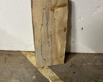 Spalted Hackberry Live Edge Slab, Kiln Dried, Planed Hardwood for Art, Furniture, or Decor
