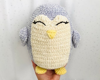 Pastel The Penguin, Crochet Penguin Pattern, Penguin Amigurumi Pattern, Crochet Plushy, Crochet Penguin