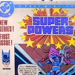 No.1 SuperPowers Comics My Son The Jailer! Sept 1986 DC Comics