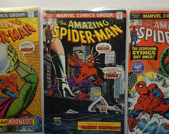 Amazing Spider-Man n° 142 n° 144 n° 145 1975 1ère apparition de Gwen Clone & Cyclone Gil Kane ART