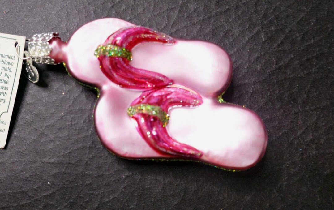 Flip Flap Blown Glass Christmas Ornament 3