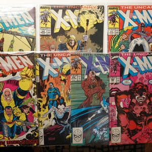 7 The Uncanny XMEN #236 #252 #253 #254 #255 #256 #260 1989-1990