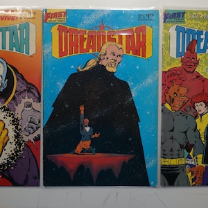 3 Dreadstar Issues by First Comic Books #30, #31, #32 1987  All in Good Vintage Condition