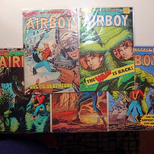 Airboy Comic Books Lot: Eclipse Comics, 1987 Issues #23-27