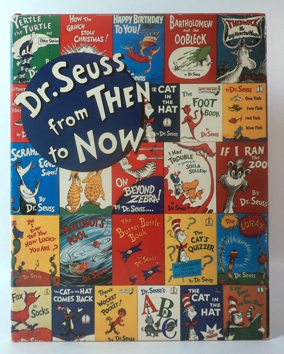 Vintage Dr. Seuss From Then to Now Hardcover First Edition (1986