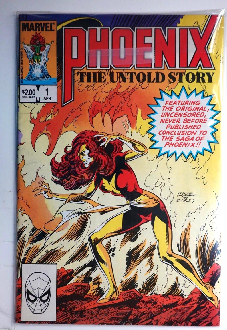 1984 1 Phoenix the Untold Story 1 Jan 1984 Vintage Marvel Comic Book