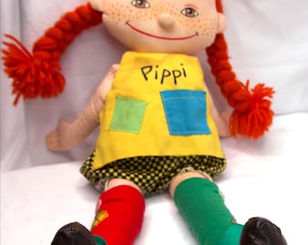 1988 Pippi Longstocking Plush Doll