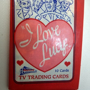 Cartes à collectionner 1 paquet non ouvert de cartes promotionnelles T.V. I LOVE LUCY 1991 CBS Inc. I Love Lucy