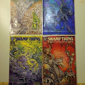 4 Issues of Swamp Thing 1991 Comic Books #106 Feb.#107 May, #108 June, #109 July Quest For The Elementals:3,4,5 &6 DC Comics