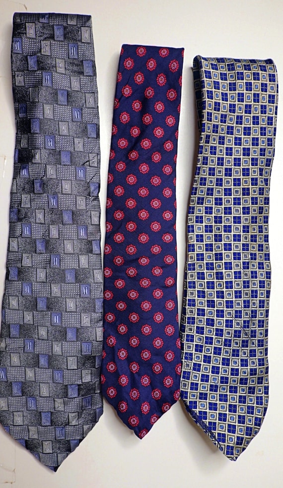 Vintage Lot of Classic Designer Silk Neckties Burm