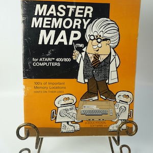 Master Memory Map for Atari 400/800 Computers 1982 in Acceptable Condition