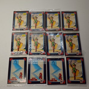 1991 Impel Video Game Trading Cards Treats Vintage Nintendo 9 Zelda 3 Super Mario Bros. 12 Versiegelte Packungen