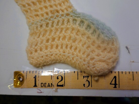 Vintage Handmade Knitted Softest Material Infant … - image 6