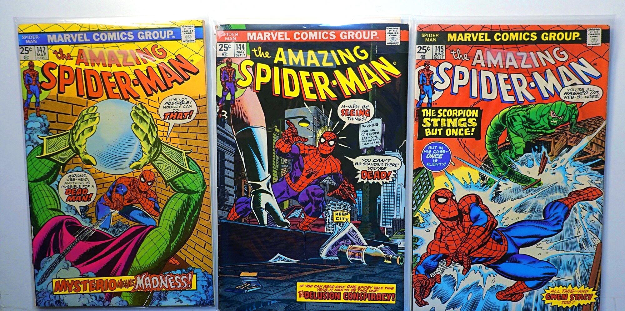 Amazing Spider-man Bronze Age Comic Lot: #142, #144, #145 - Etsy