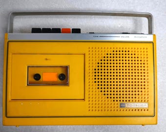 Panasonic RQ-44A Rq44a Red Portable Cassette Player Tape Recorder