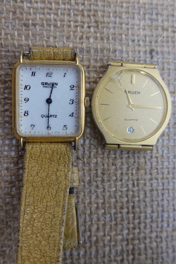 SALE! Lot of 2 Vintage Gruen Watches for parts/&/… - image 1