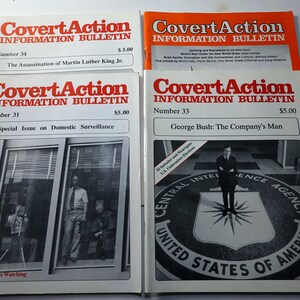 Vintage CovertAction Information Bulletin Magazines: 1989-1992