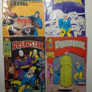 4 Dreadstar Comic Books by Epic Comics Written by Jim Starlin