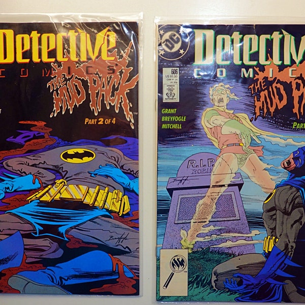 2 Detective Comics #605 & #606 Incomplete Run #2 and #3 0F 4 DC Universe Comic Books Copper Age Era