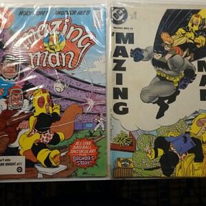 2 'Mazing Man DC Comic Books #6 and #12  1986 Bob Rozakis