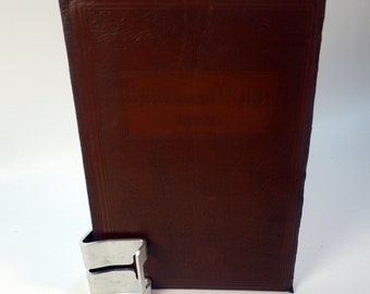 1929 West Keattle High School Jahrbuch | Geprägtes Leder Hardcover, signiert Jährlich