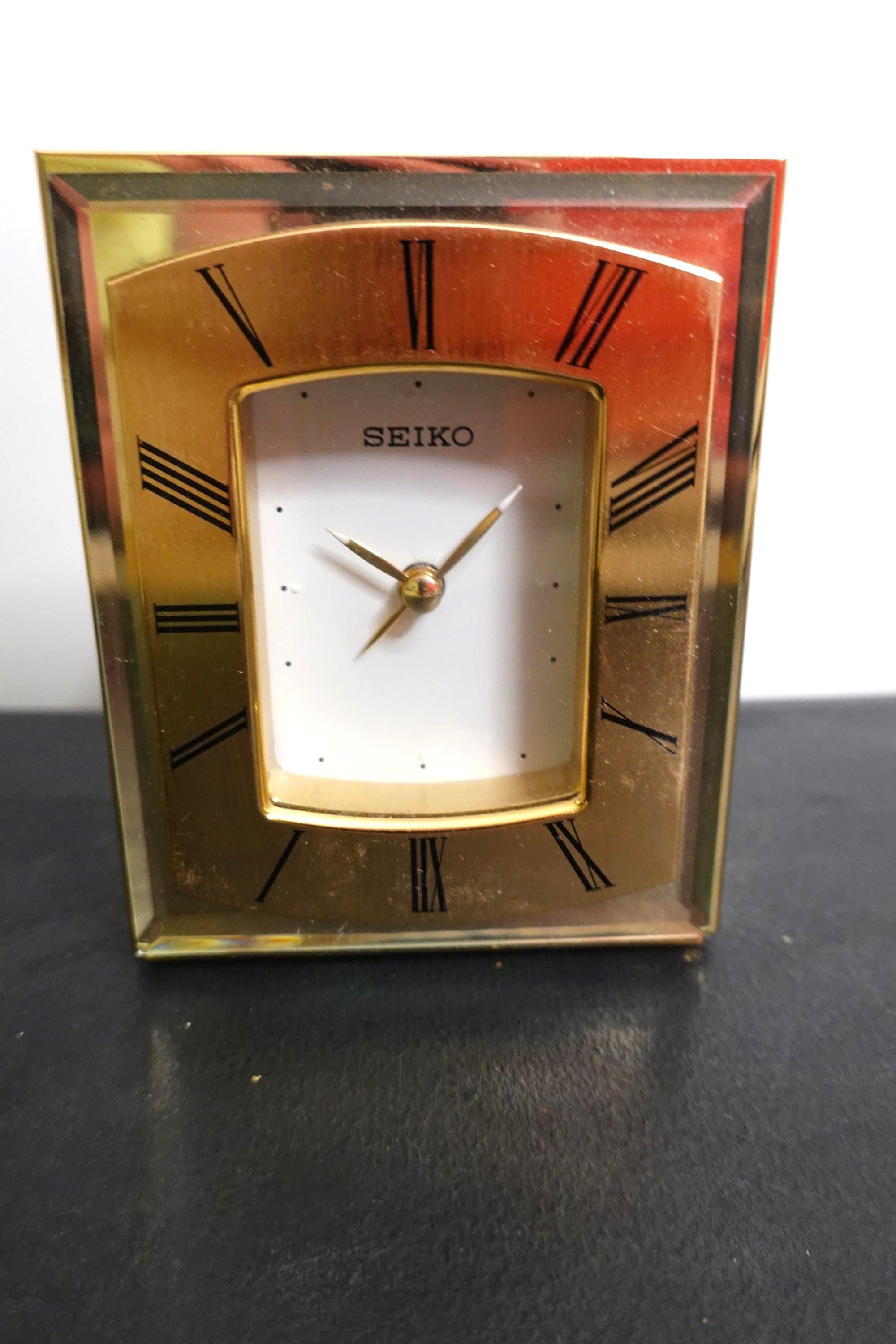 Seiko Vintage Table Clock - Etsy