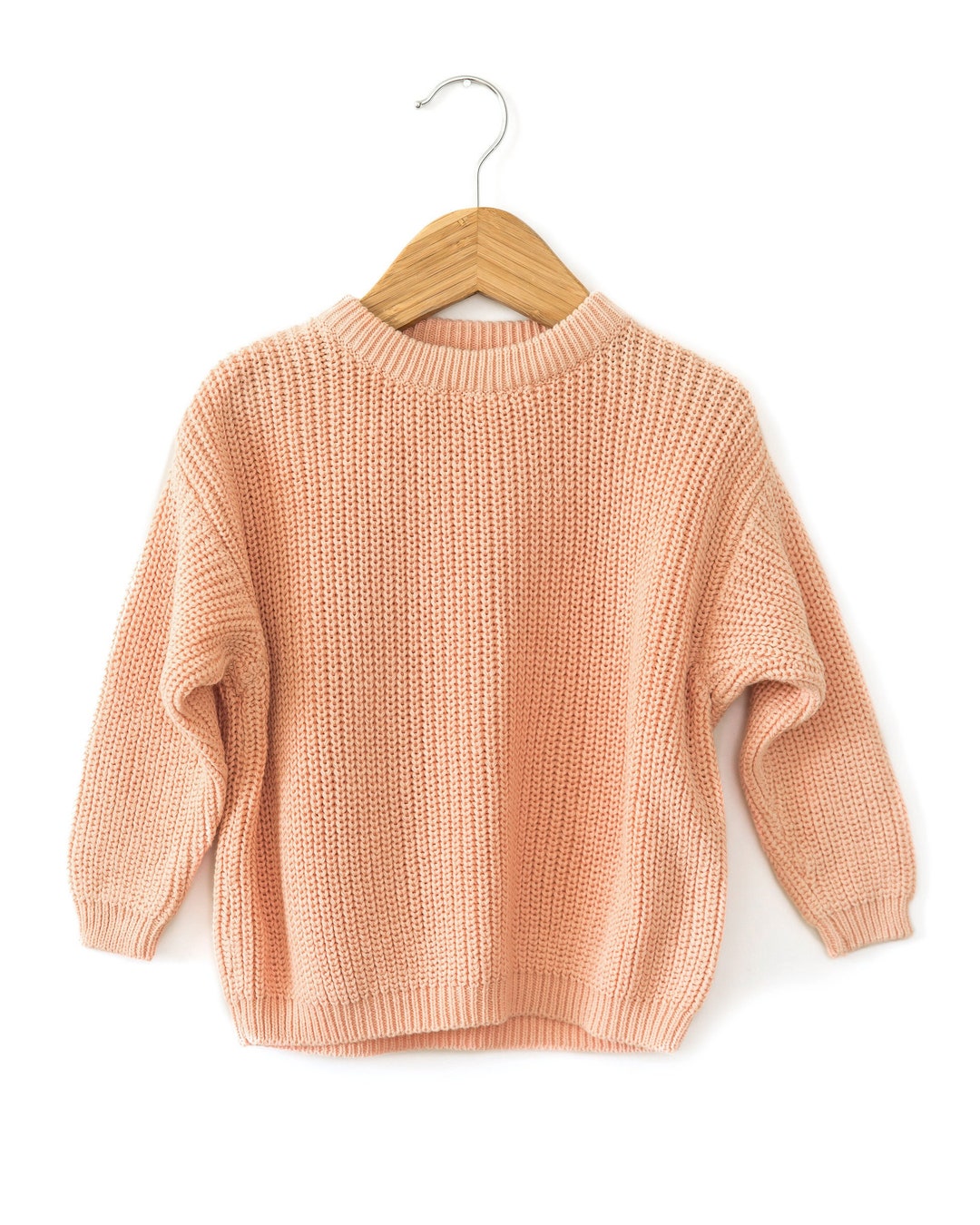 Baby Girl Oversized Sweater in Pink Toddler Girl Sweater Baby Etsy